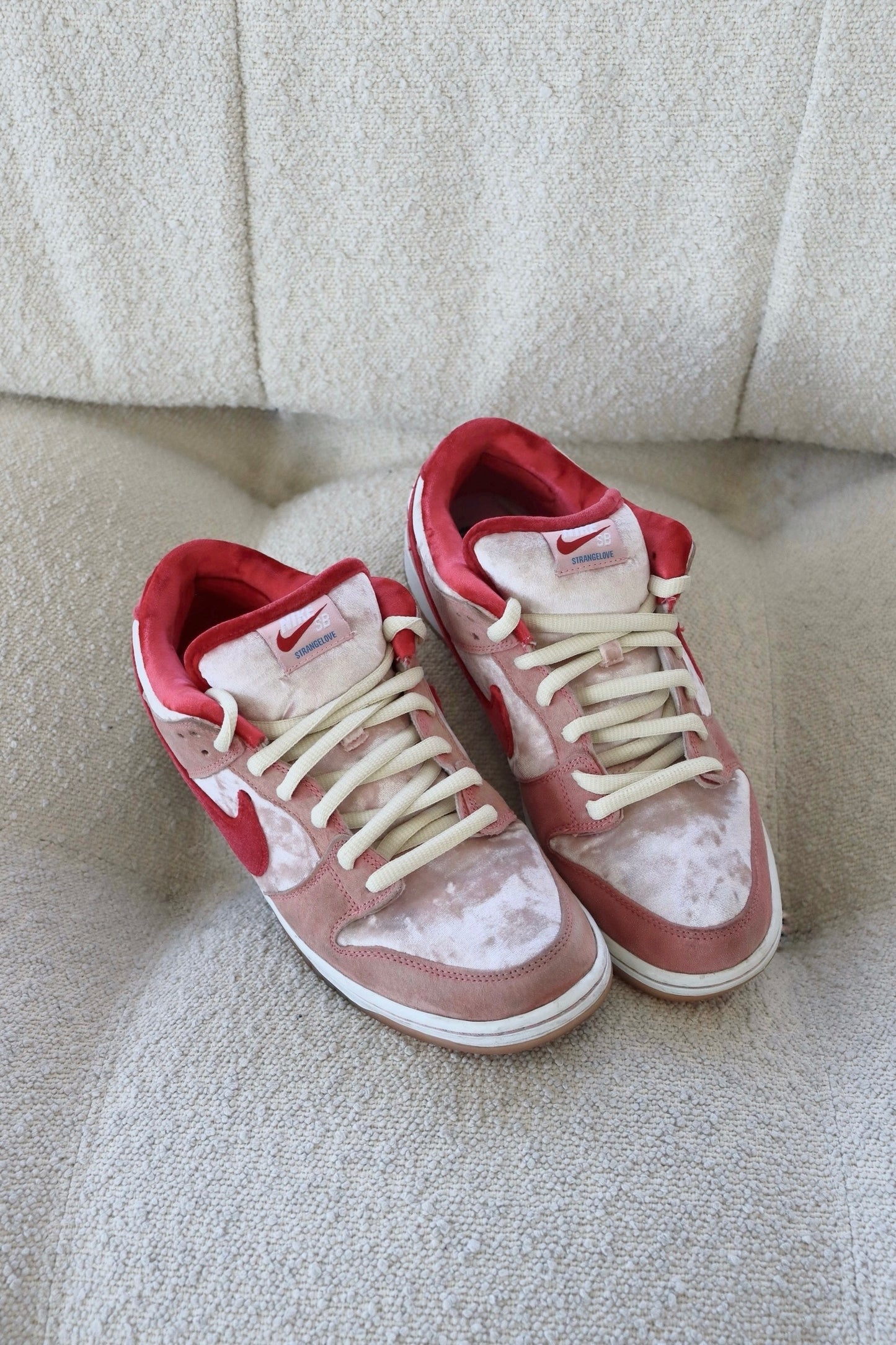 Cream SB Dunk Oval Shoelaces